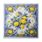 🍋 Golden Citrus Elegance Tegeltje (Voorkant)