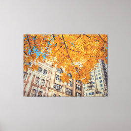 Golden City Canvas Afdruk