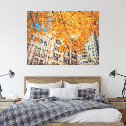 Golden City Canvas Afdruk (Insitu (Slaapkamer))