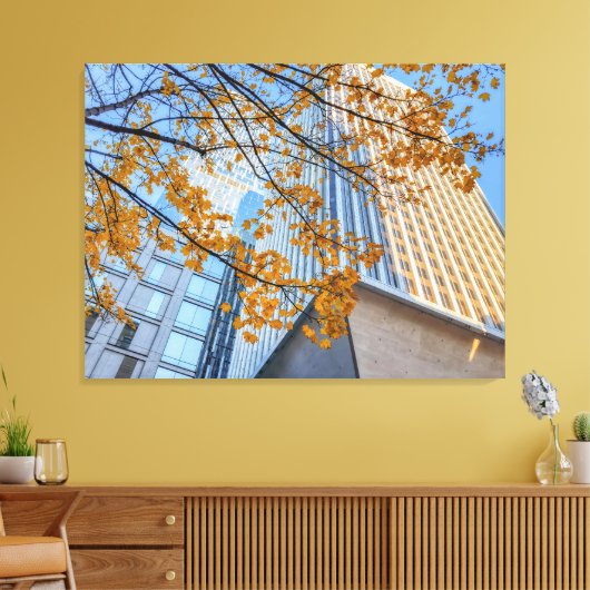 Golden City Canvas Afdruk (Insitu (Woonkamer))