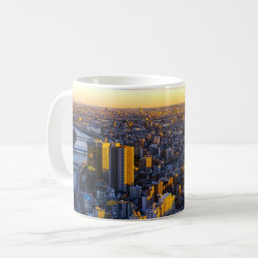 Golden City Horizon Koffiemok (Voorkant links)
