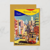 Golden City van de uitnodigingen van San Francisco (Voorkant / Achterkant)