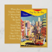 Golden City van de uitnodigingen van San Francisco (Voorkant / Achterkant)