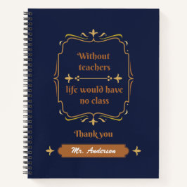 Golden Classic Teacher Appreciation Notitieboek