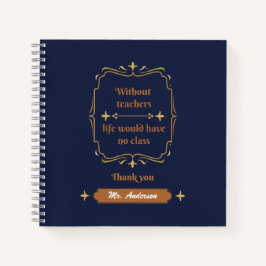 Golden Classic Teacher Appreciation Notitieboek