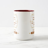 Golden Classic Teacher Appreciation Two-Tone Coffe Tweekleurige Koffiemok (Center)