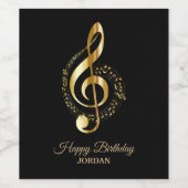 Golden Clef Wijn Etiket (Enkel label)