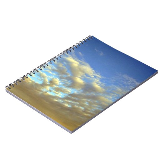 Golden Cloud Layer en Blue Sky Notitieboek (Linkerzijde)
