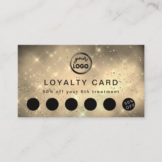 Golden Cloud Loyalty Card Visitekaartje (Voorkant)