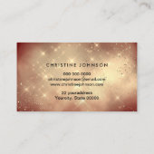 Golden Cloud Uw logo op Marsala Rood Visitekaartje (Achterkant)