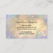 Golden Cloud Uw logo op pastelkleuren Visitekaartje (Achterkant)