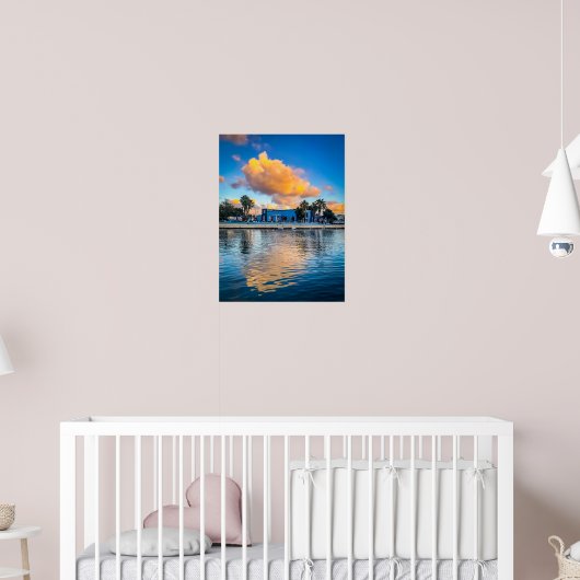 Golden Clouds over Sliema Creek: Morning at Gżira  Poster (Kinderkamer 2)