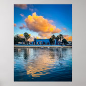 Golden Clouds over Sliema Creek: Morning at Gżira  Poster (Voorkant)