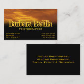 Golden Clouds-profielkaart Visitekaartje (Voorkant / Achterkant)