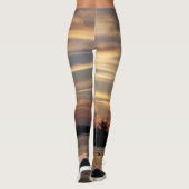 Golden cloudy Florida Keys Sunset Leggings (Achterkant)