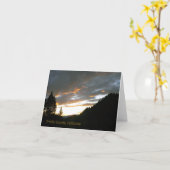 Golden Cloudy Sunset.... Kaart (Gele Bloem)