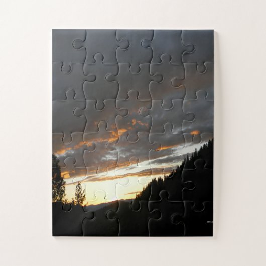 Golden Cloudy Sunset... Legpuzzel (Verticaal)