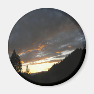 Golden Cloudy Sunset.... Magneet