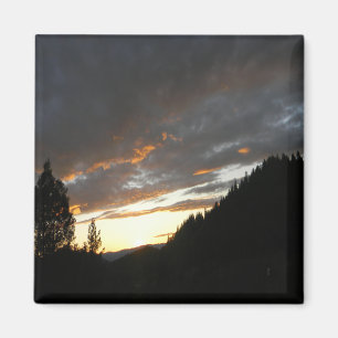 Golden Cloudy Sunset....... Magnet