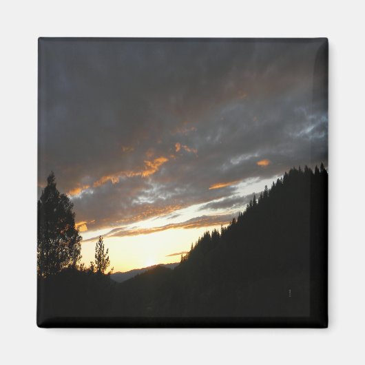 Golden Cloudy Sunset....... Magnet (Voorkant)