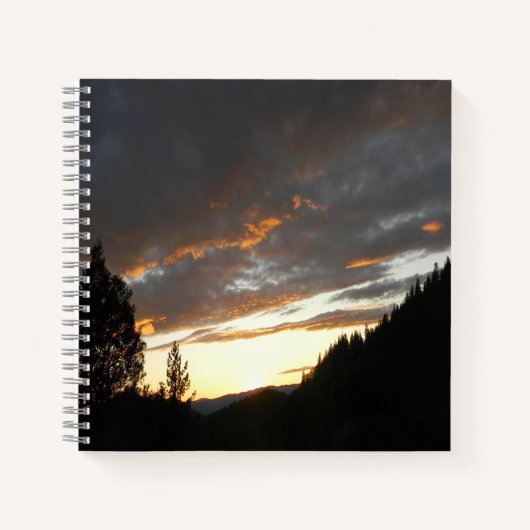Golden Cloudy Sunset.... Notitieboek (Voorkant)