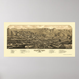 Golden, CO Panorama - 1882 Poster