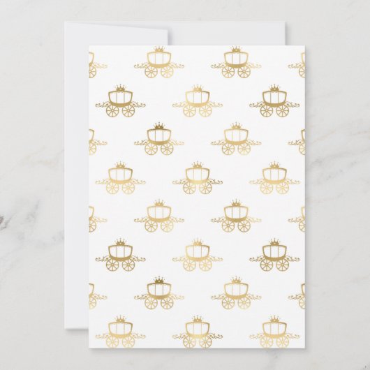 Golden Coaches Cinderella Princess Royal Magic Save The Date (Achterkant)