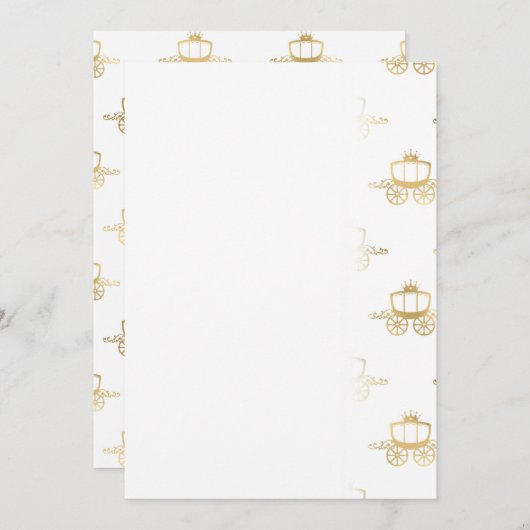 Golden Coaches Cinderella Princess Royal Magic Save The Date (Voorkant / Achterkant)