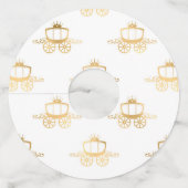 Golden Coaches Cinderella Princess Royal Magic Wijnglaslabel (Voorkant)