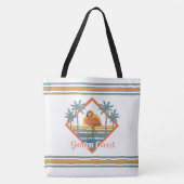 Golden Coast Flamingo Sunset Tote Bag (Voorkant)