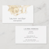 Golden Coastal Elegant Visitekaartje (Voorkant / Achterkant)