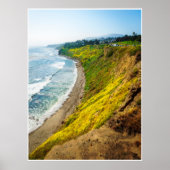Golden Coastline in Bloom Poster (Voorkant)