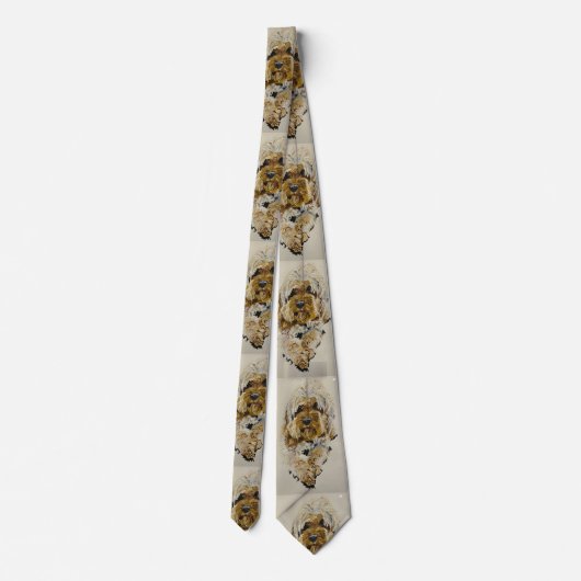 Golden Cockapoo tie Stropdas (Achterkant)