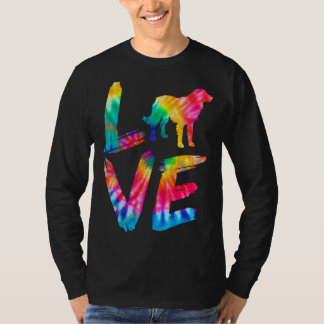 Golden Cocker Retriever Tie Dye Love Dog T-shirt