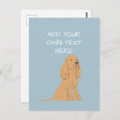 Golden Cocker Spaniel - Aangepaste benaming van ho Briefkaart (Voorkant / Achterkant)