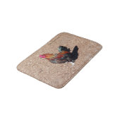 Golden Cockerel Rooster bathmat Badmat (Gekanteld)