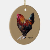 Golden Cockerel Rooster cutout ornament (Rechts)
