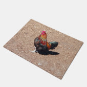 Golden Cockerel Rooster doormat Deurmat (Schuin)