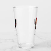 Golden Cockerel Rooster glass Glas (Links)