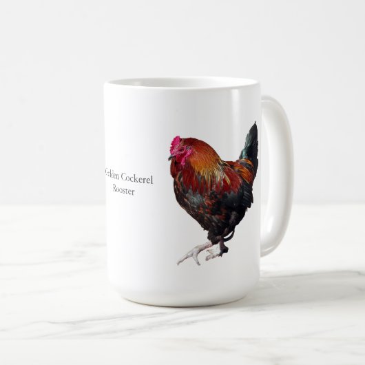 Golden Cockerel Rooster mug Koffiemok (Voorkant rechts)