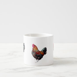 Golden Cockerel Rooster specialty  mug Espresso Kop
