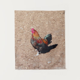 Golden Cockerel Rooster tapestry Wandkleed