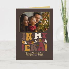 Golden Cocoa Fun Retro Christmas Photos Feestdagen Kaart