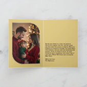 Golden Cocoa Fun Retro Christmas Photos Feestdagen Kaart (Binnen)