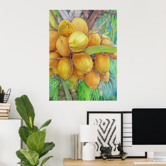 Golden Coconuts Poster (Thuiskantoor)