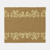Golden Coffee Fleece Deken (Voorkant (Horizontaal))