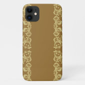 Golden Coffee Swirls Hoesje-Mate iPhone Case (Achterkant)