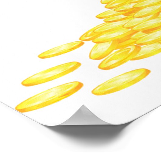 Golden Coins Poster (Hoek)