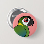 Golden-collared Macaw Ronde Button 5,7 Cm (Voorkant /achterkant)