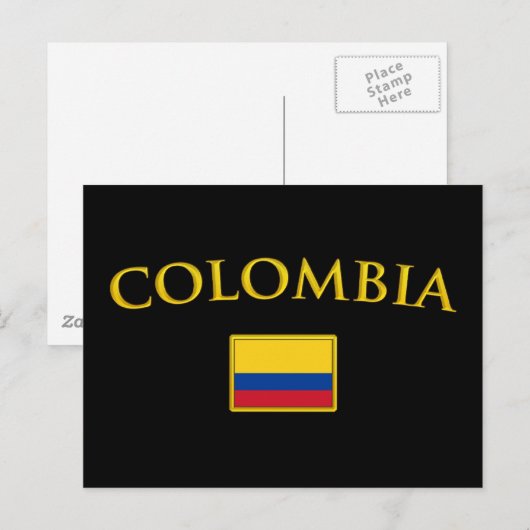 Golden Colombia Briefkaart (Voorkant / Achterkant)